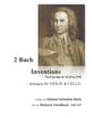 Two Bach Inventions - No.4 in dm and No.8 in FM  P.O.D cover